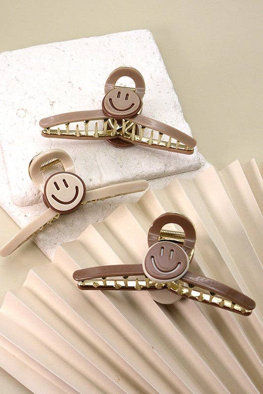 Jumbo Smiley Claw Clip