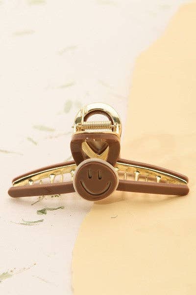 Jumbo Smiley Claw Clip