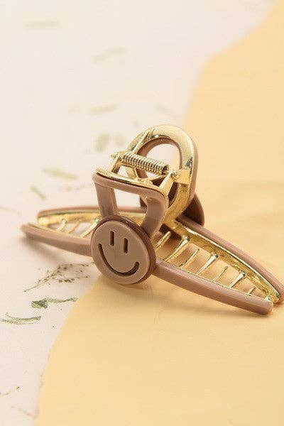 Jumbo Smiley Claw Clip