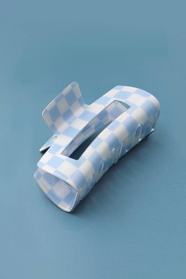 Jumbo Checkered Claw Clip