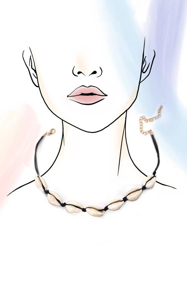 SUMMER PUKA SHELL ROPE CHAIN NECKLACE