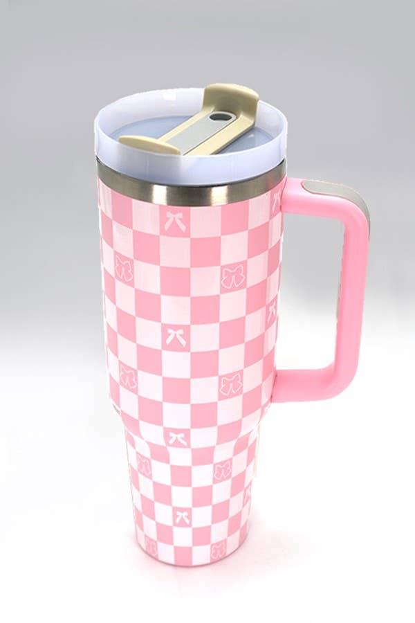 40oz STAINLESS STEEL TUMBLER BOW