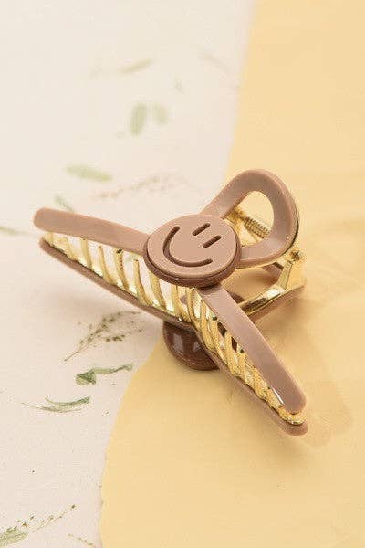 Jumbo Smiley Claw Clip