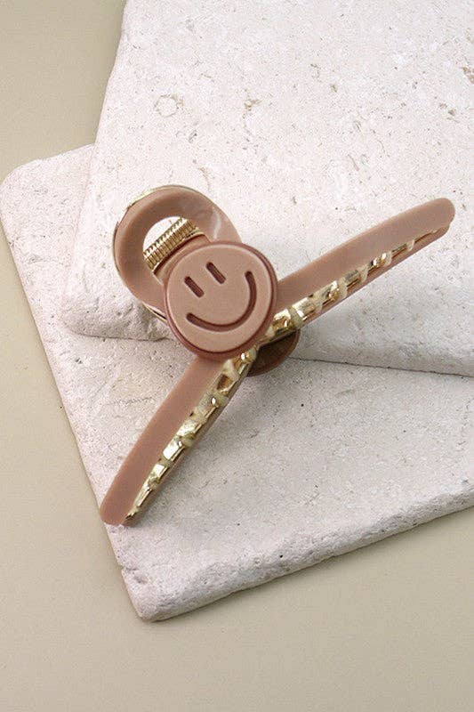 Jumbo Smiley Claw Clip