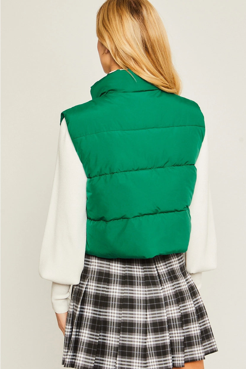 Cropped Puffer Vest 💖💙 *MULTIPLE COLORS*