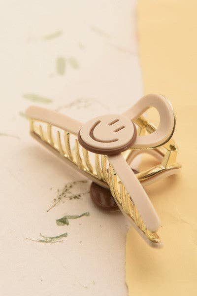 Jumbo Smiley Claw Clip