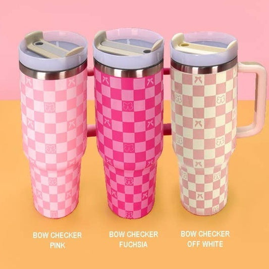 40oz STAINLESS STEEL TUMBLER BOW