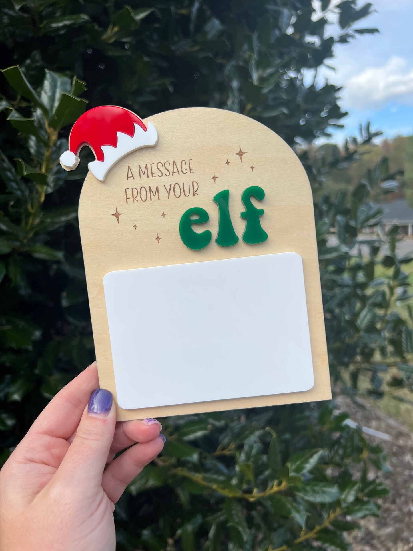 A Message From Your Elf Sign