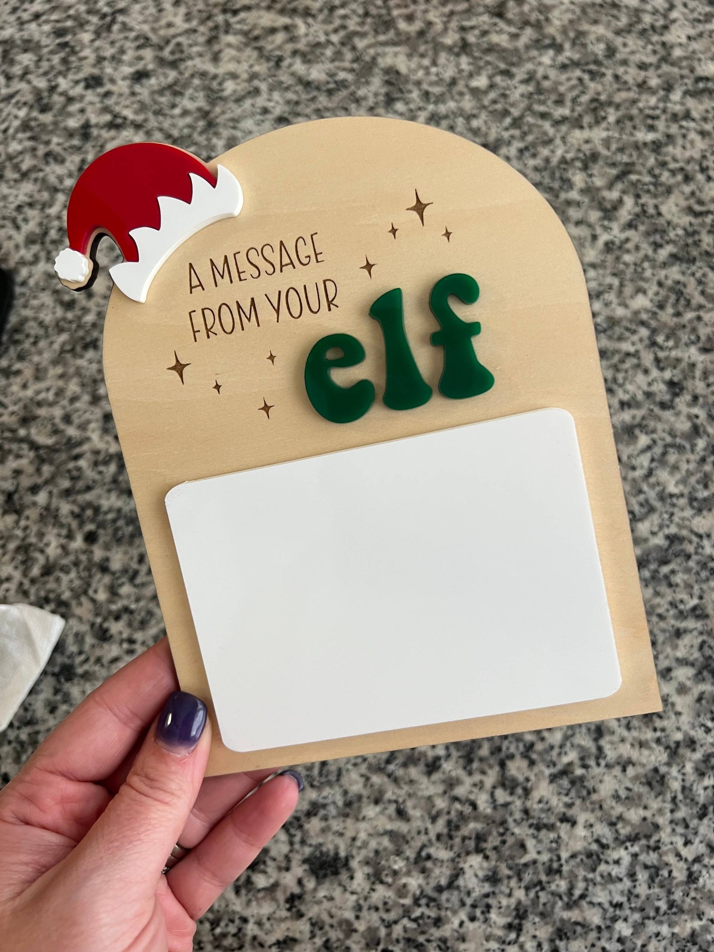 A Message From Your Elf Sign