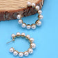 Pearl Hoop Earrings