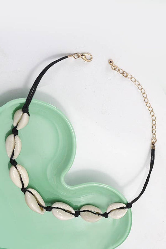 SUMMER PUKA SHELL ROPE CHAIN NECKLACE
