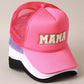 MAMA Sequin Chenille Patched Trucker Cap
