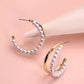 Gold Pearl Earrings