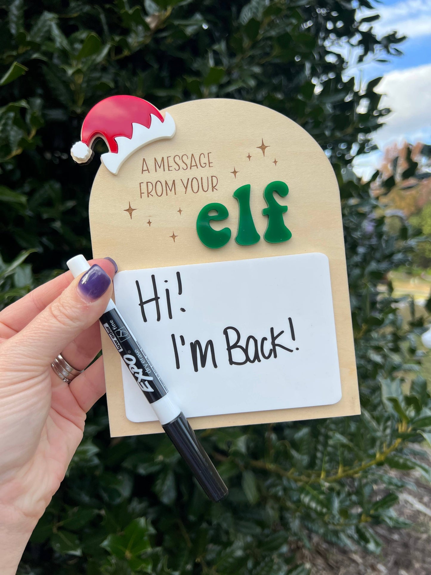 A Message From Your Elf Sign